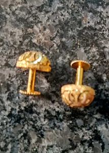Gold Plated Stud Earrings Pack Of 6