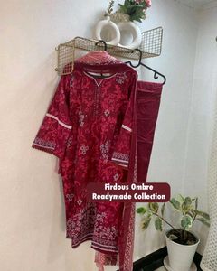 Blue Embroidered Kurta Set
