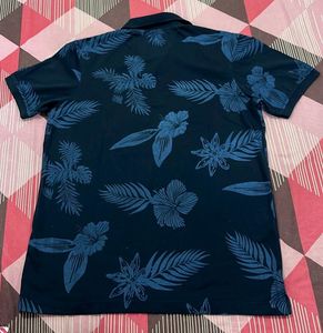 Floral Print Polo T-Shirt