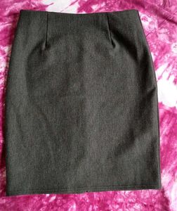 Grey Pencil Skirt