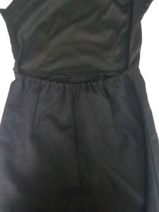 Black Backless Slip Dress