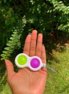 Simple Dimple Pop-it Fidget Toy Keychain 🥳