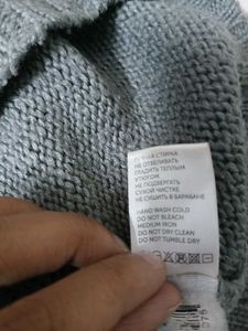 Made In Russia New Gray Embellished Sweater Top
