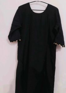 Elegant Black Embroidered Kurti for Women
