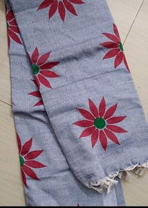 Sunflower Design Lavender Colour Saree