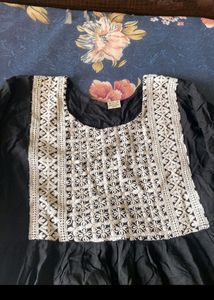 💯✨❣️ Embroieded beautiful black kurti ❤️❣️