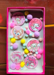 My Melody Button Pins