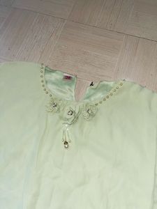 Elegant Sage Green Butterfly Sleeve Top