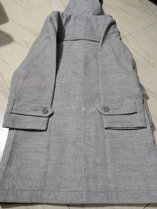 Girls Long Jacket With Cap M Size