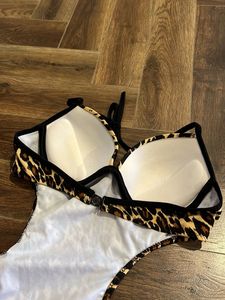 Leopard Print One Piece Swimsuit