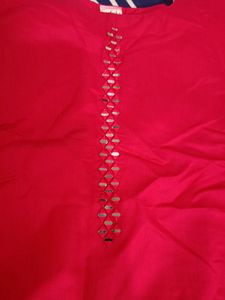 Rakhi Special💕Pink Kurta Mirror Work 💕