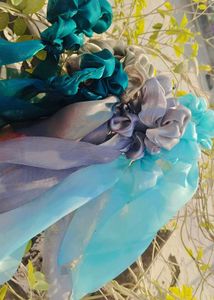 Silk Scrunchie With Beautiful Colours