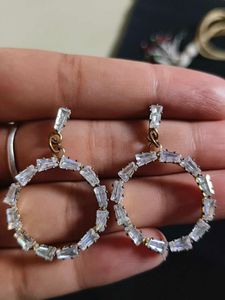 Sparkling Circle Earrings