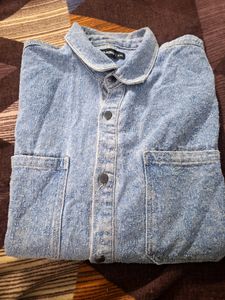 OVER SIZE WINTER XXL DENIM SHIRT