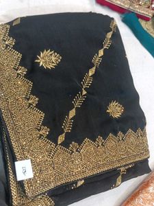 Elegant Black Saree