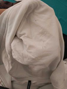 White Cropped Hoodie