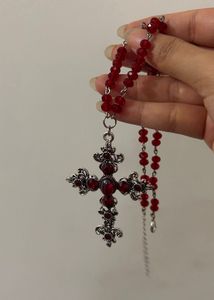 Red Cross Necklace ❤️