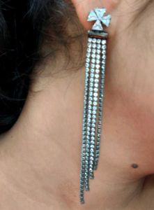 Dangling Silver Earrings