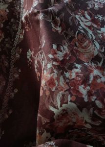 Maroon Floral Delight Women Saree