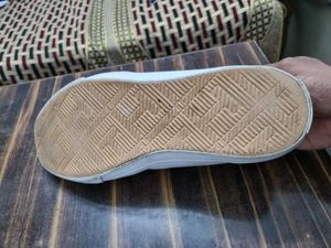 White  Tommy Shoes Leather Heavy  Quality