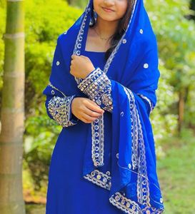 Blue Sharara Set