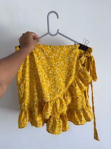 Floral Wrap Skirt, Skort
