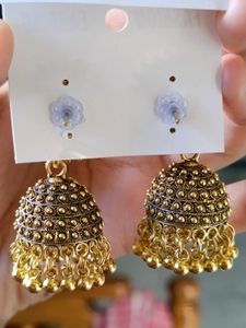Beautiful colourful jhumka earings 4 pieces
