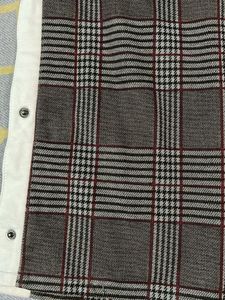 Plaid Button Detail Trousers