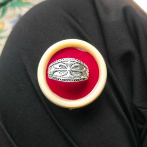 Pure Silver Antique Oxidised Turkish Ring 💍