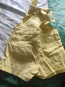 Yellow Denim Overalls Dungree