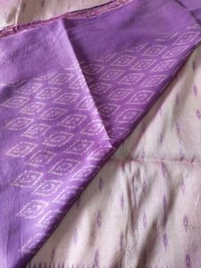 Handloom Silk Ikat Saree In Magenta On Pink