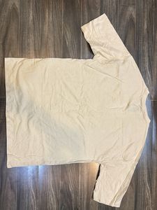 Beige Graphic Print T-Shirt