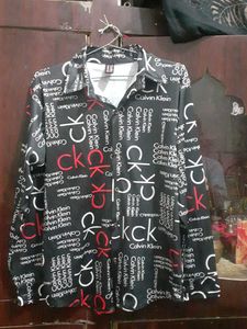 CK All-Over Print Button-Down