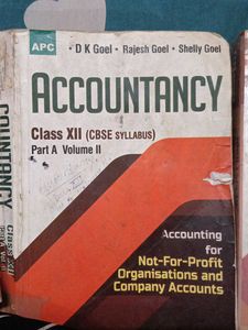 Accountancy Class XII - Part A volume 1 and 2 an