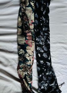 Floral Print Scarf Set