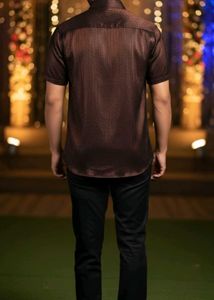 men&#39;s Stylish coffee brown Shirt
