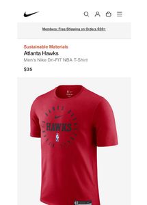 NIKE Atlanta Hawks White Dri-Fit (Unisex)