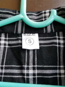 Black &amp; White Plaid Shirt