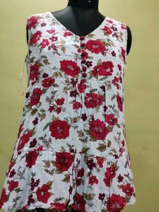 Floral Sleeveless Top
