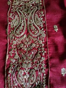 Elegant Maroon Embroidered Kurta