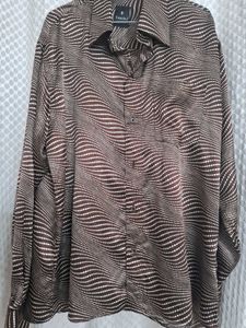 Brown Patterned Shirt