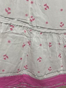 Pink Floral Ethnic Skirt