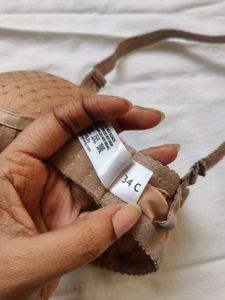Nude Lace Balconette Bra For Women