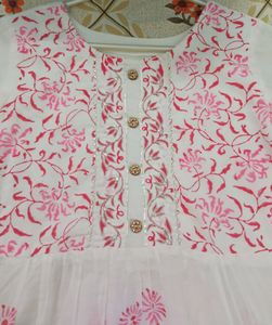 Flower Printed Frock. Size - L