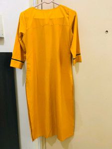 Yellow Kurti For Office🧡