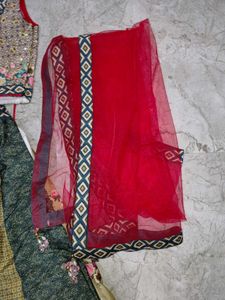 Crop Top Lehenga With Dupatta