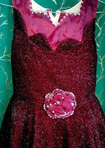 Sparkly Burgundy Party Dress red wine touch gorgeo