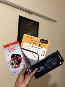 Realme Neckband,s8 Ultra Smartwatch, M5 Smartband