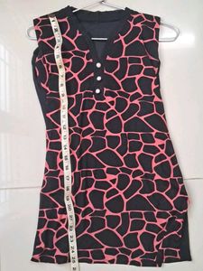 Fancy, Pebble Print, Black N Pink Fancy Top