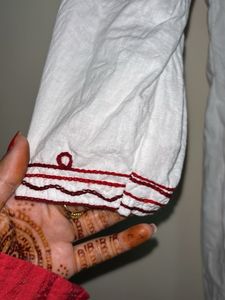 White Shorts Kurti